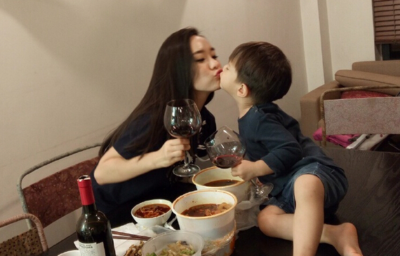 霍思燕和兒子 霍思燕和兒子