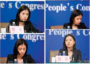 兩會女翻譯走紅 初中起立志做外交官 兩會女翻譯走紅 初中起立志做外交官