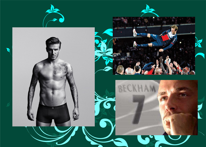 在小貝的最后一戰(zhàn)中，有女球迷含淚打出“再踢一年”的橫幅。也有人認(rèn)為，貝克漢姆的“超級(jí)完美偶像”形象更像是好萊塢打造出來的，退役也像是一場秀。