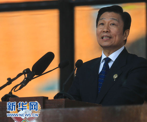 12月10日，國家副主席李源潮在南非約翰內(nèi)斯堡出席南非政府為前總統(tǒng)曼德拉舉行大型官方追悼活動并致辭。