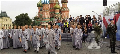 少林寺武僧團(tuán)參加俄羅斯2013年的國(guó)際軍樂(lè)節(jié)