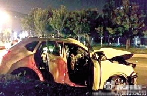 鄭州一私家車追尾水泥罐車致1死4傷 肇事司機(jī)疑酒駕 鄭州一私家車追尾水泥罐車致1死4傷 肇事司機(jī)疑酒駕