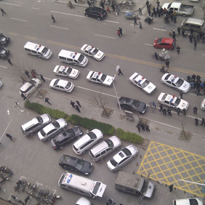 邯鄲運(yùn)鈔車(chē)命案現(xiàn)場(chǎng)