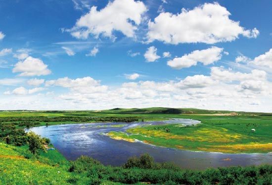 　　抻直后長度超過黃河10倍的莫日格勒河?！? complete=