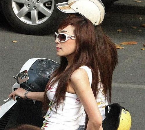 越南女孩的現(xiàn)代生活。