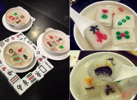 來碗清一色！火鍋店推出創(chuàng)意麻將湯圓