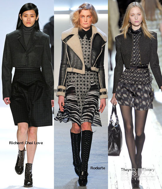 潮穿短夾克 層次搭穿出修長美腿 潮穿短夾克 層次搭穿出修長美腿