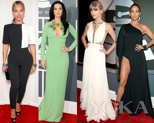 碧昂斯、凱蒂·佩里、泰勒·史薇芙特、珍妮弗·洛佩茲