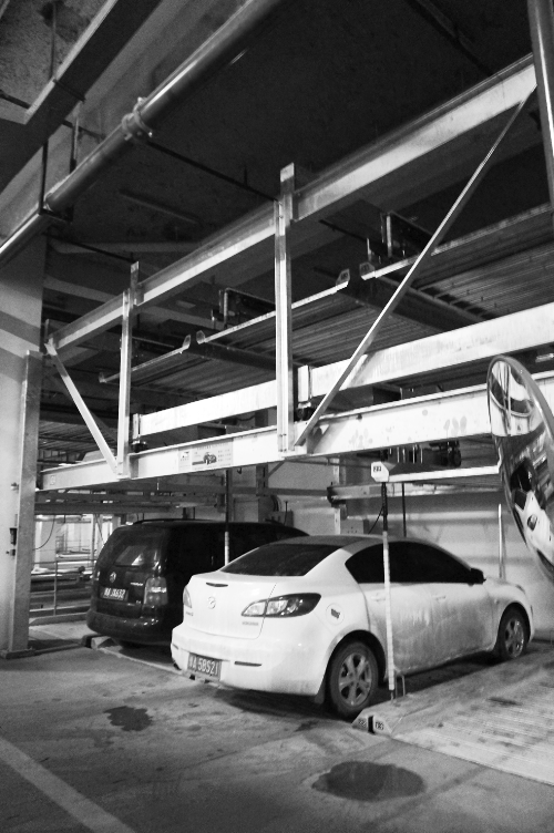 蘇荷立體式公共停車場去年12月開始使用，有384個車位。