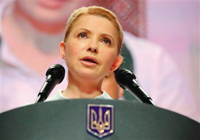 25日，在大選中得票率大幅落后的季莫申科舉行新聞發(fā)布會(huì)。