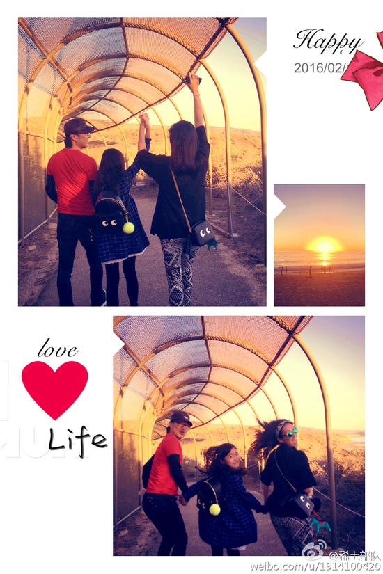 章子怡曬幸福 章子怡曬幸福