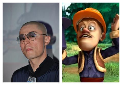 霍建華撞臉光頭強 這畫風(fēng)差別有點大！（組圖）