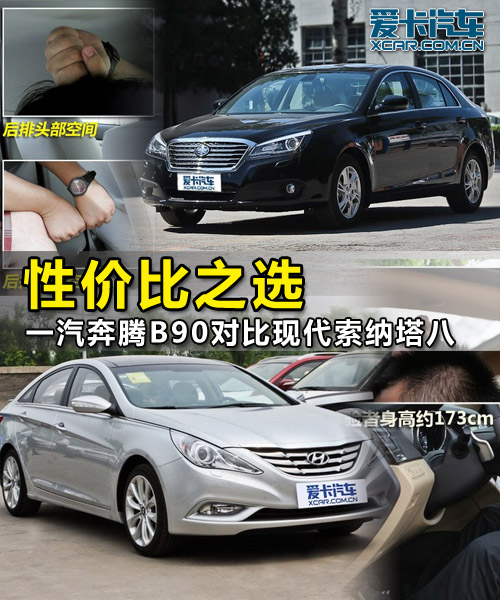 奔騰B90對比索納塔八 奔騰B90對比索納塔八