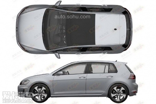 第7代高爾夫GTI申報圖曝光 第7代高爾夫GTI申報圖曝光