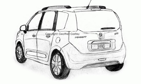 最新曝光的標致1008非官方設(shè)計草圖 最新曝光的標致1008非官方設(shè)計草圖