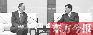 謝伏瞻昨日會見崔琦 《河南新聞聯(lián)播》視頻截圖 謝伏瞻昨日會見崔琦 《河南新聞聯(lián)播》視頻截圖