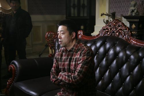 《大河兒女》導演安健接受媒體記者的訪問。