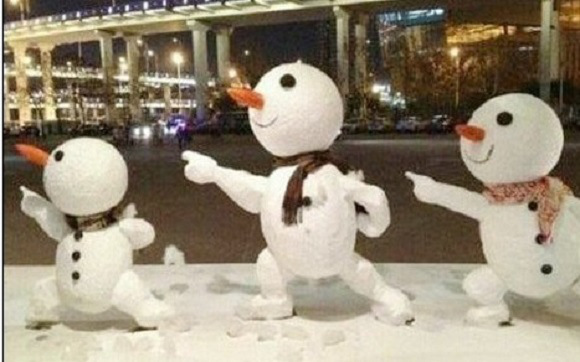 創(chuàng)意十足！日系列卡通雪人走紅