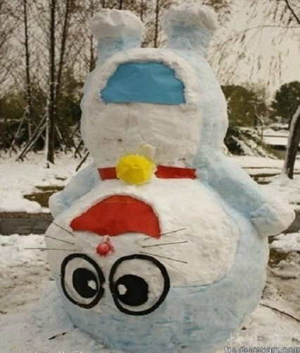 創(chuàng)意十足！日系列卡通雪人走紅