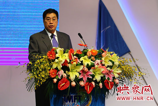 聯(lián)合國世界旅游組執(zhí)行主任祝善忠演講。