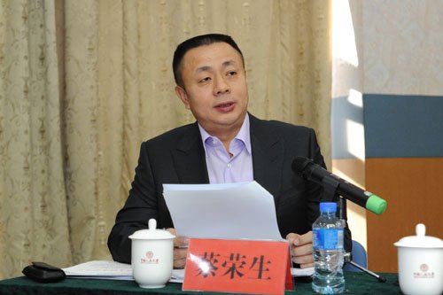 蔡榮生正在發(fā)言。資料圖片