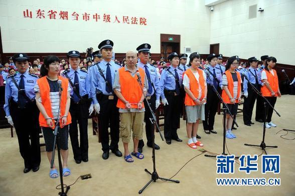 8月21日，被告人張帆、張立冬、呂迎春、張航、張巧聯(lián)到庭。法庭逐一核對被告人身份。