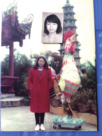 邱巧媚年輕時的照片。