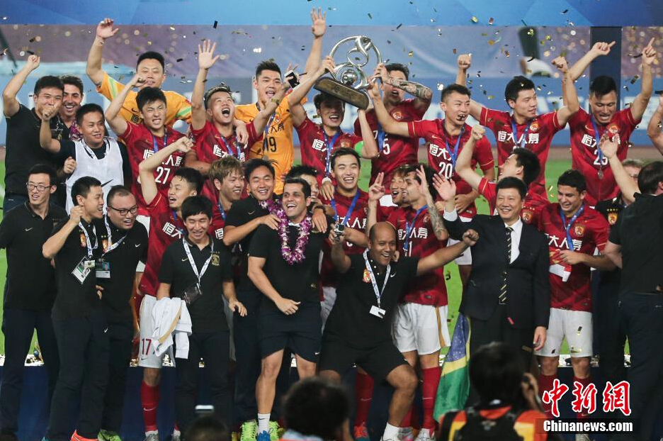 恒大隊(duì)主場1球獲勝，三年內(nèi)第二次獲得亞冠冠軍。