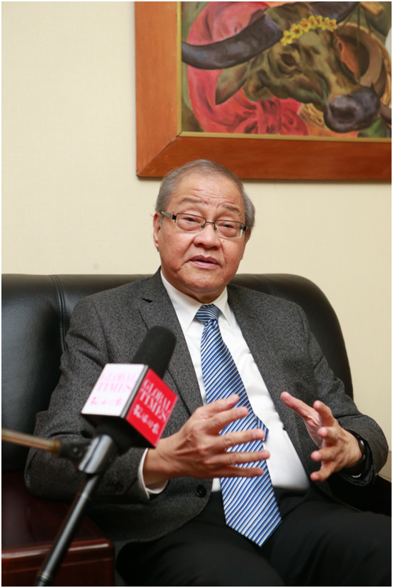 羅馬納大使在菲律賓駐華大使館接受本報(bào)記者專(zhuān)訪(fǎng)。李昊攝