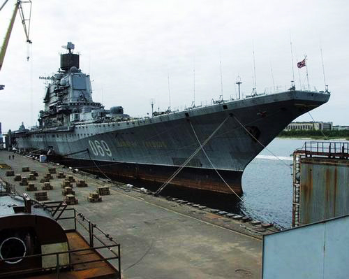 資料圖:“戈爾什科夫”號航母。 資料圖:“戈爾什科夫”號航母。