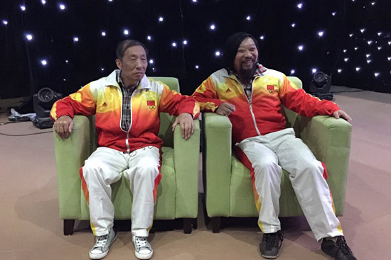 《父母的成績(jī)單》節(jié)目錄制中范濤